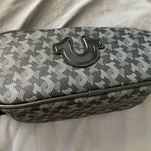 True Religion Gray Houndstooth Travel Bag